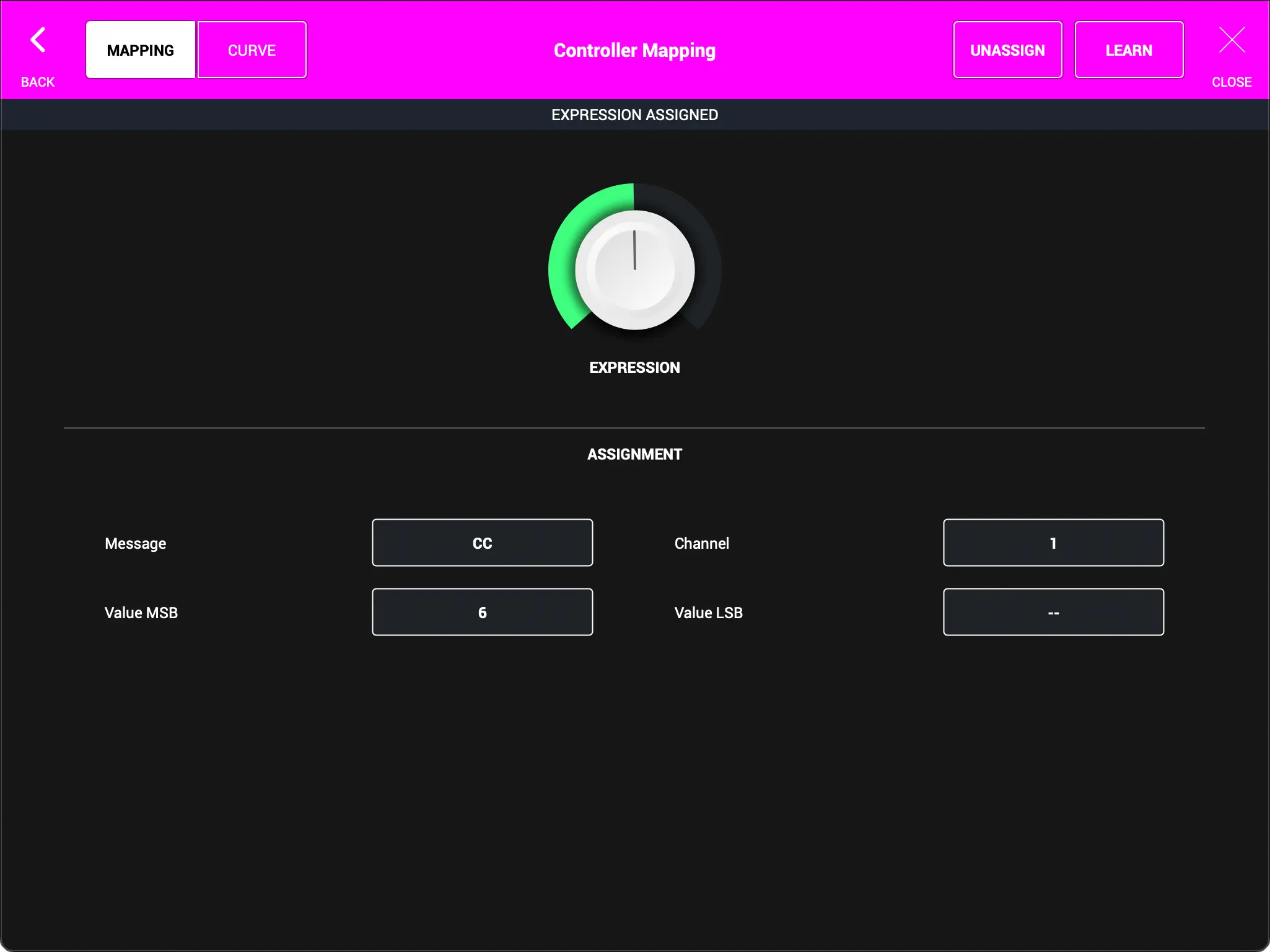 MIDI Mapping - Assigned